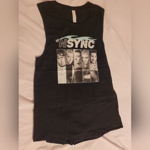 NSync Tank Top, Black, Medium